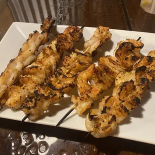 Shrimp skewers