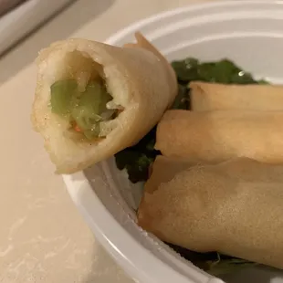 Spring rolls inside