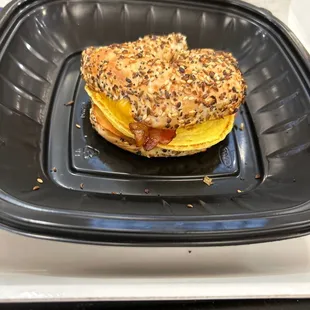 Bacon Egg Cheese on Everything Bagel