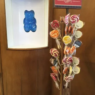 Huge lollipops.