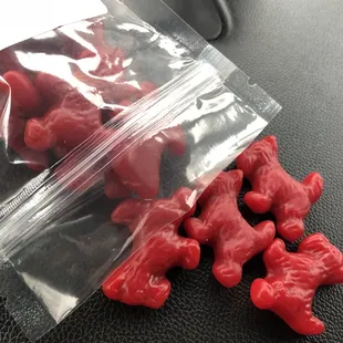 My favorite: Red Licorice Scotty Dogs!