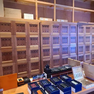 Lots of Cigar Lockers!
