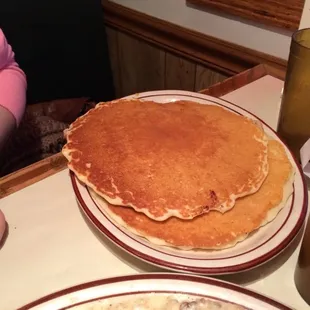 Two massive pancakes.