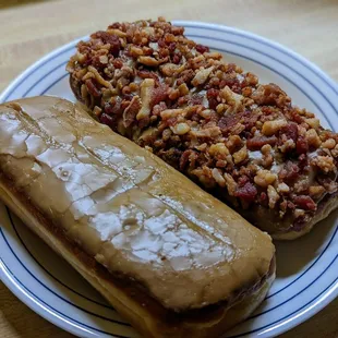 Maple, and maple bacon bars