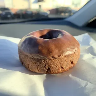 Double chocolate cake donut.