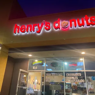 the front of the store