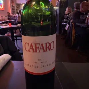 An exceptional cab sav Napa valley