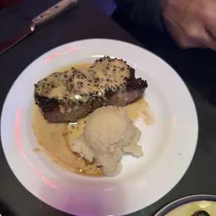 -Steak au poivre(Pepper New York steak)