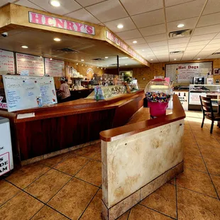 the inside of the restaurant