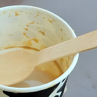 Delicious had to eat the coffee ice cream real fast sitting out here on the patio May 2022 90°+ Texas hot