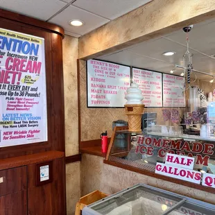 the inside of the store