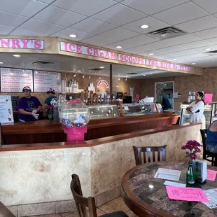 customers at the counter