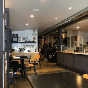 the kitchen and dining area