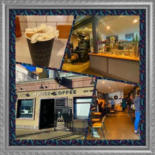 Montage of images from Henry's House of Coffee