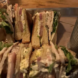Club. I started to feel like I couldn&apos;t trust the sandwich because it had very thick cut bacon; I wasn&apos;t sure if it was cooked properly