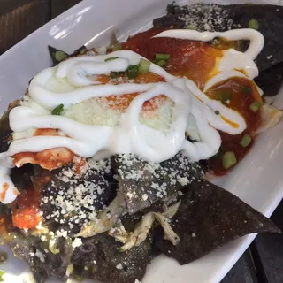 Charred Tomatillo Chilaquiles