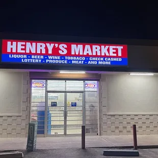 the front of the store