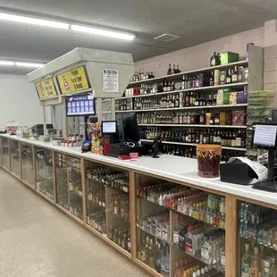 the inside of a grocery store
