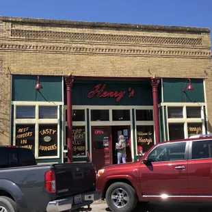 the front of the building