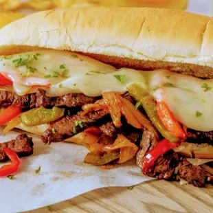 Philly cheesesteak PoBoy