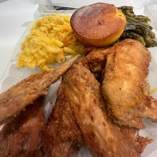 Fried Chicken Wings dinner