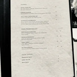 12.24.23 Entrees menu