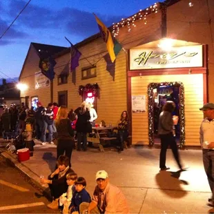 Outside Henry&apos;s for Krewe d&apos;état 2013.