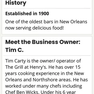Sadly, this info on their Yelp page is not factual.  NO food available, unless there&apos;s a pop-up on the sidewalk.