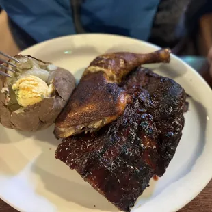 Ribs + chicken
