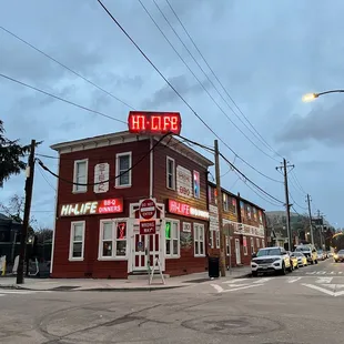 Right at the corner, can't miss it
