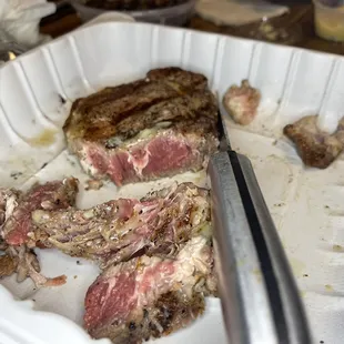 The steak we received last night... Epic failure. This was supposed to be Medium Rare.