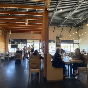 Inside the restaurant