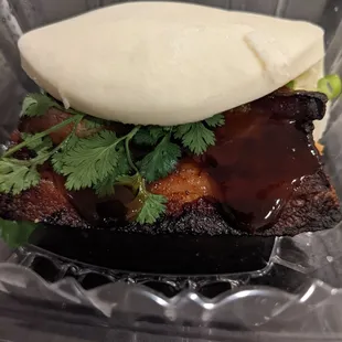 Pork belly bun