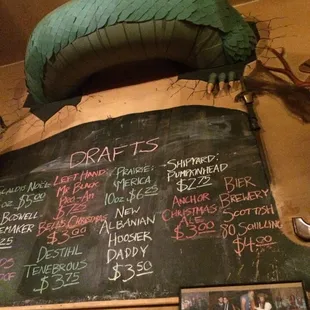 Dragon coming out of the wall