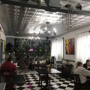 One of the dining rooms.