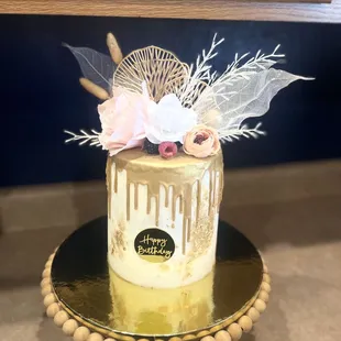 Boho style Birthday cake