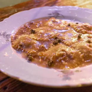 a plate of food on a table