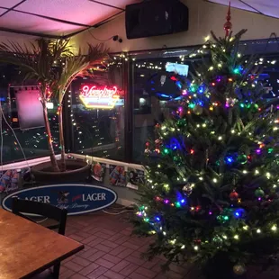 a decorated christmas tree