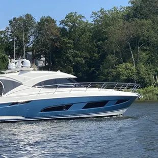 a yacht in the water