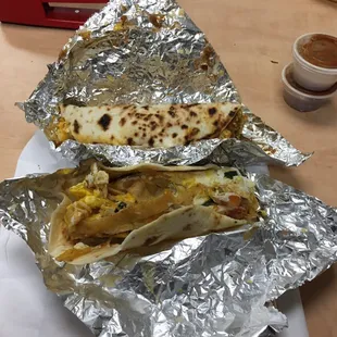 El guapo and chilaquiles taco @ herb and pickle, SATX