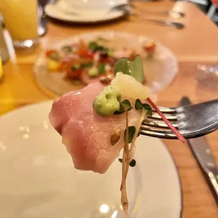 Hamachi crudo