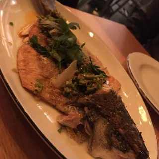 Plancha Fired Whole Branzino