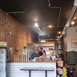 he interior of a restaurant