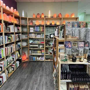 Books, crystals, incense and the like