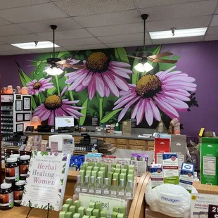 a variety of products in a store