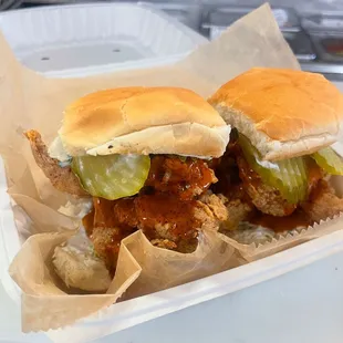 Nashville Shroom Chickn Sliders.