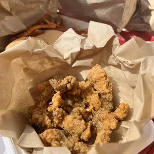 Oyster mushroom wings