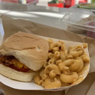 Blackened Salm'n Slider and Miracle Mac TM