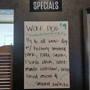 Pulled pork, bbq sauce, coleslaw, and crispy onions on  a All-Beef HD.....yass!