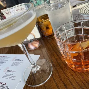 Pineapple Daiquiri and Sazerac